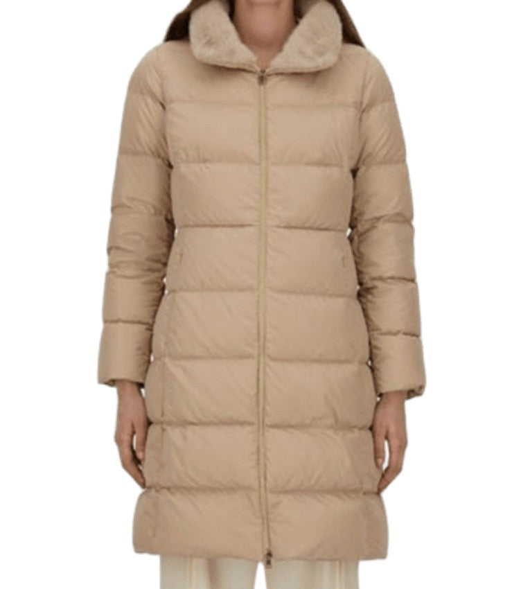 Herno Chantilly Jacket With Faux Fur Adornment