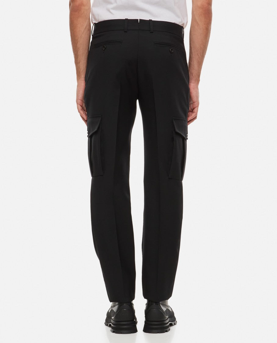 Alexander Mcqueen Wool Gabardine Trousers