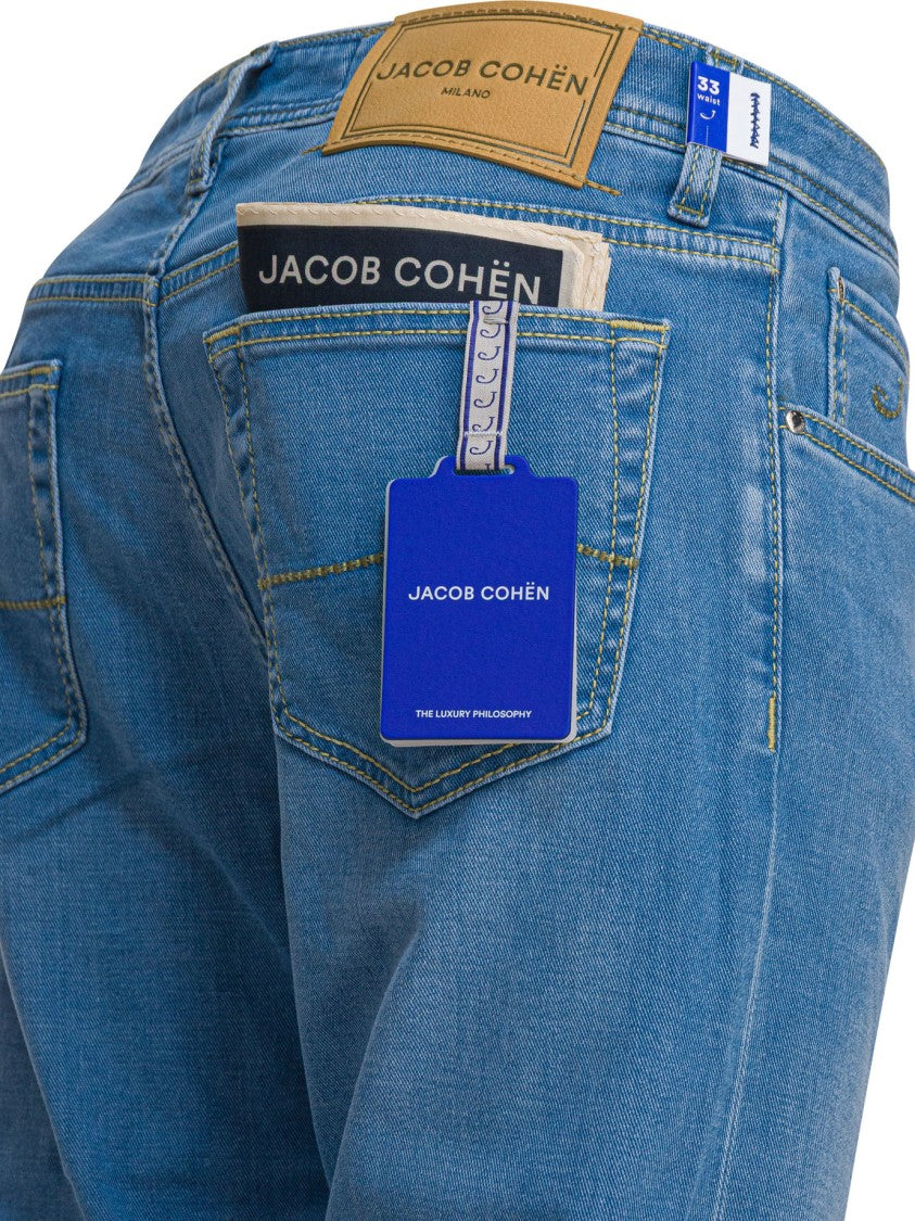 Jacob Cohen Classic Straight-Leg Light Blue Jeans