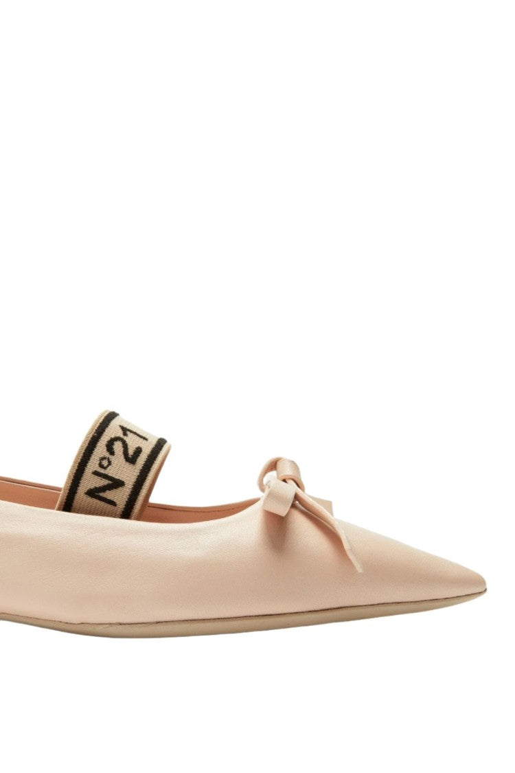 N°21 Leather Ballet Pumps