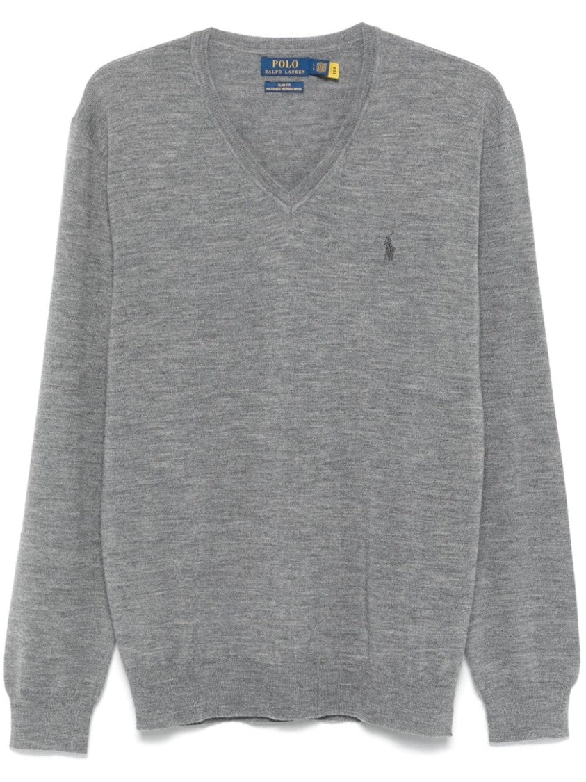 Polo Ralph Lauren Medium Grey Wool Sweater