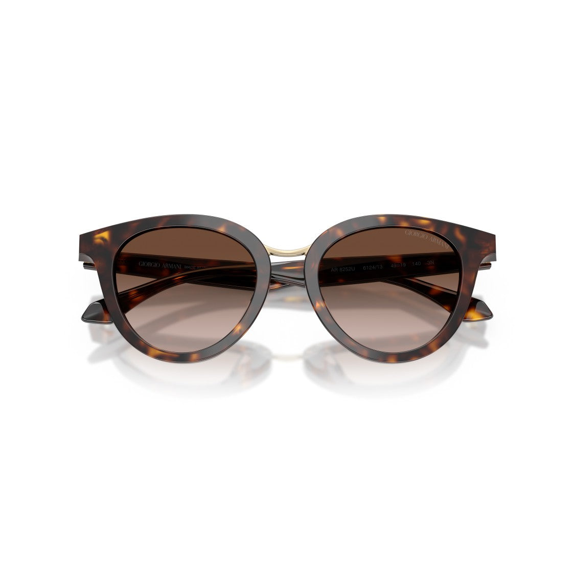 Giorgio Armani 0Ar8252u Rounded Cat-Eye Sunglasses With Tortoiseshell Acetate Frame