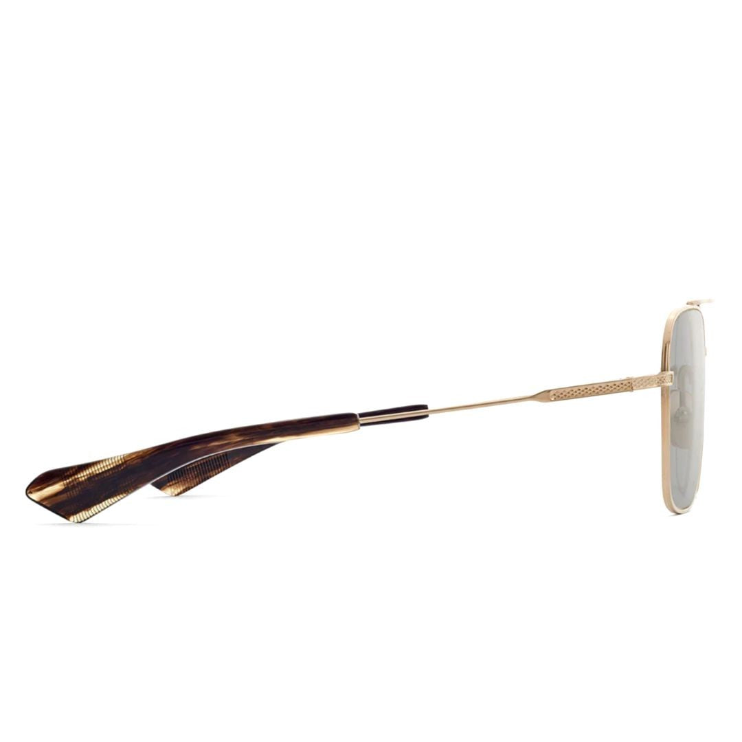Dita Gold Flight-Seven Rectangular Titanium Sunglasses