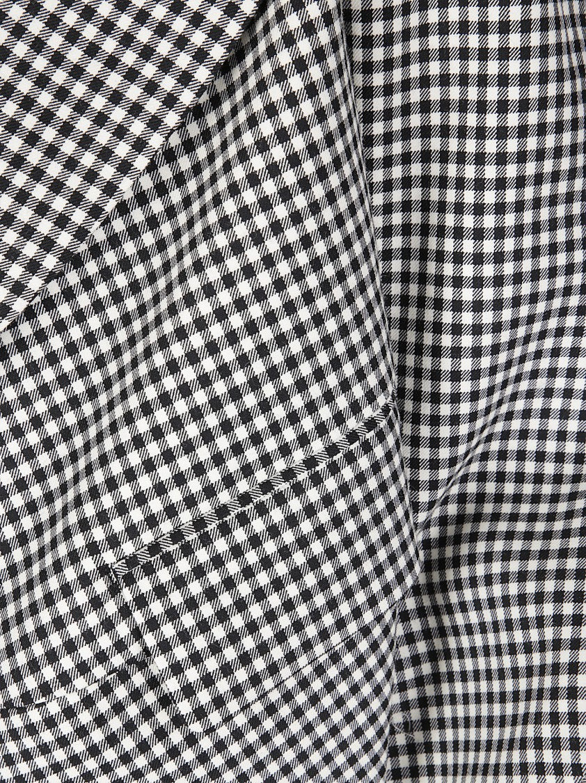 Comme Des Garçons Asymmetric Wool Jacket With Cropped Fit