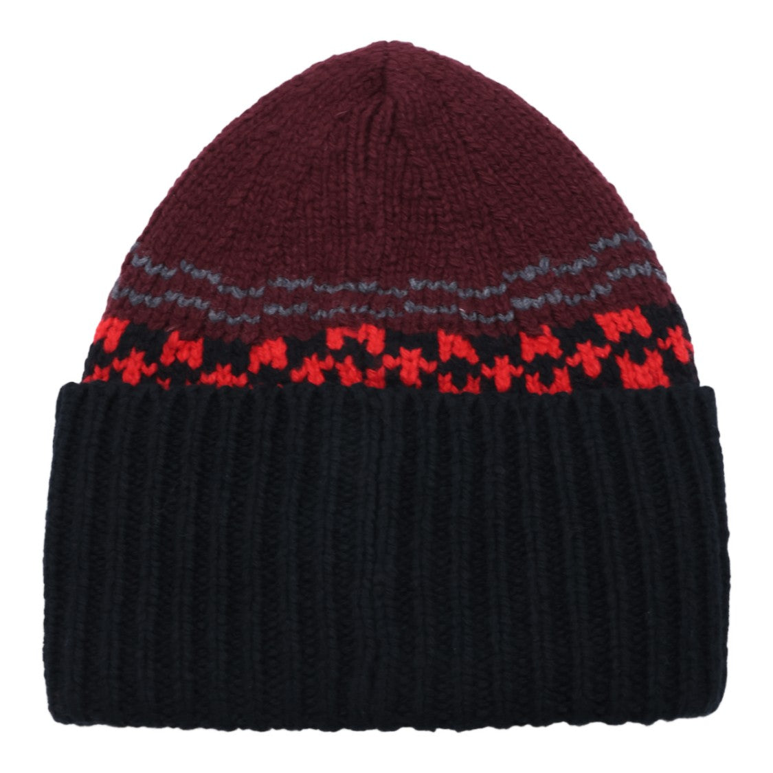 Marni Bold Stripe Textured Knit Beanie