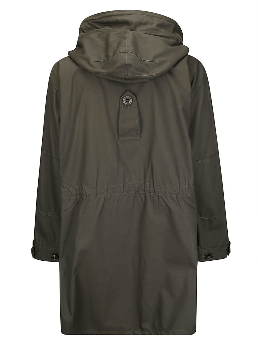 Maison Margiela Structured Long Jacket In Cotton-Polyester Blend