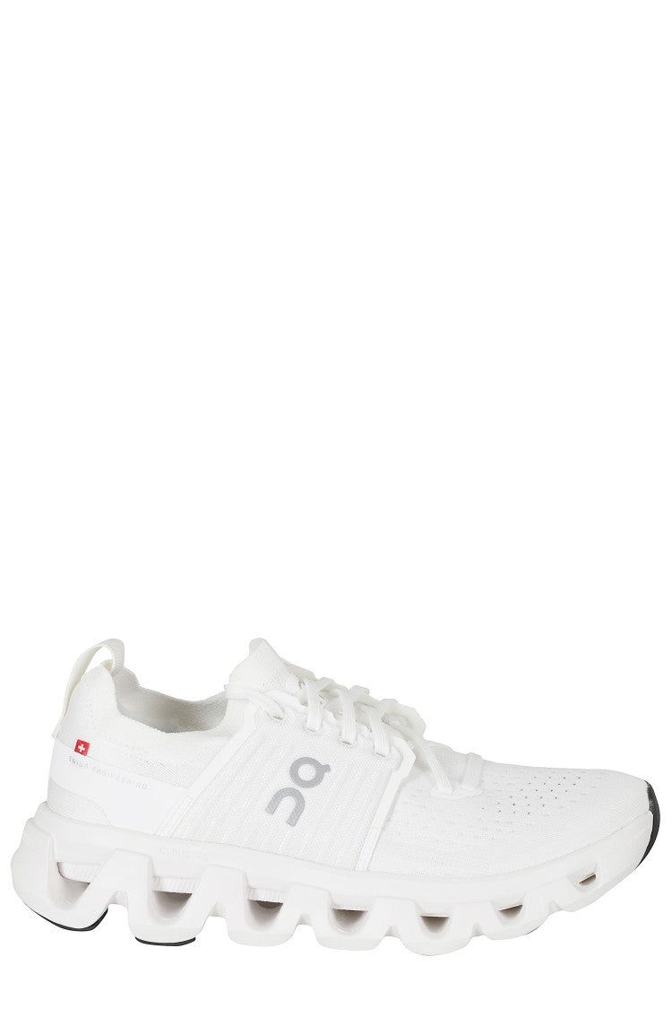 On Running White Cloudswift 4 Mesh Rubber Sole Nylon Sneakers