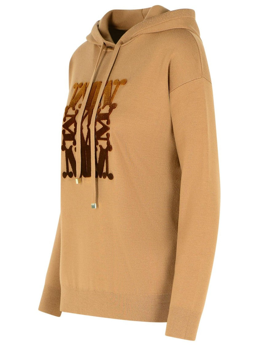 Max Mara Camel Virgin Wool Sweatshirt