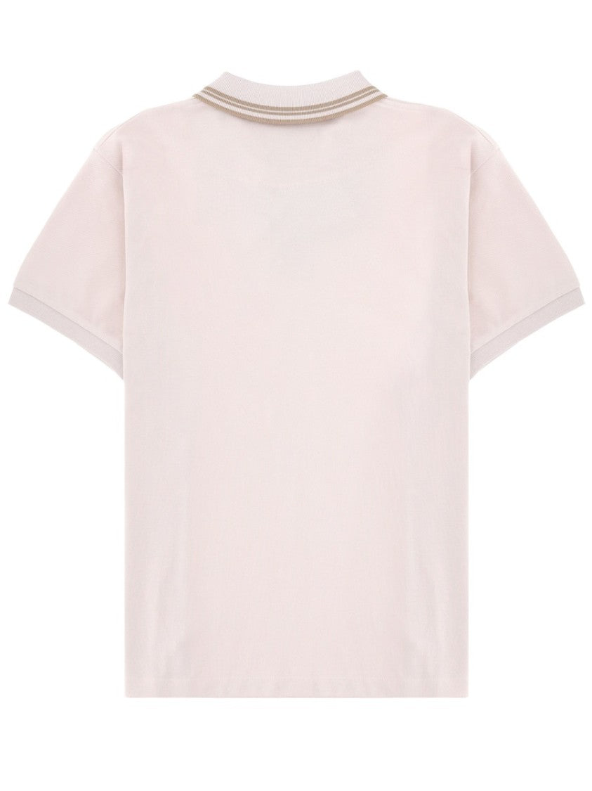 Vivienne Westwood Classic Striped Embroidered Chest Polo Shirt