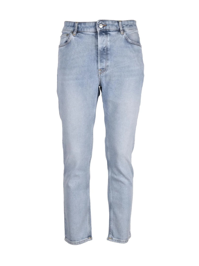 Department 5 Light Blue Cotton Rubber Jeans