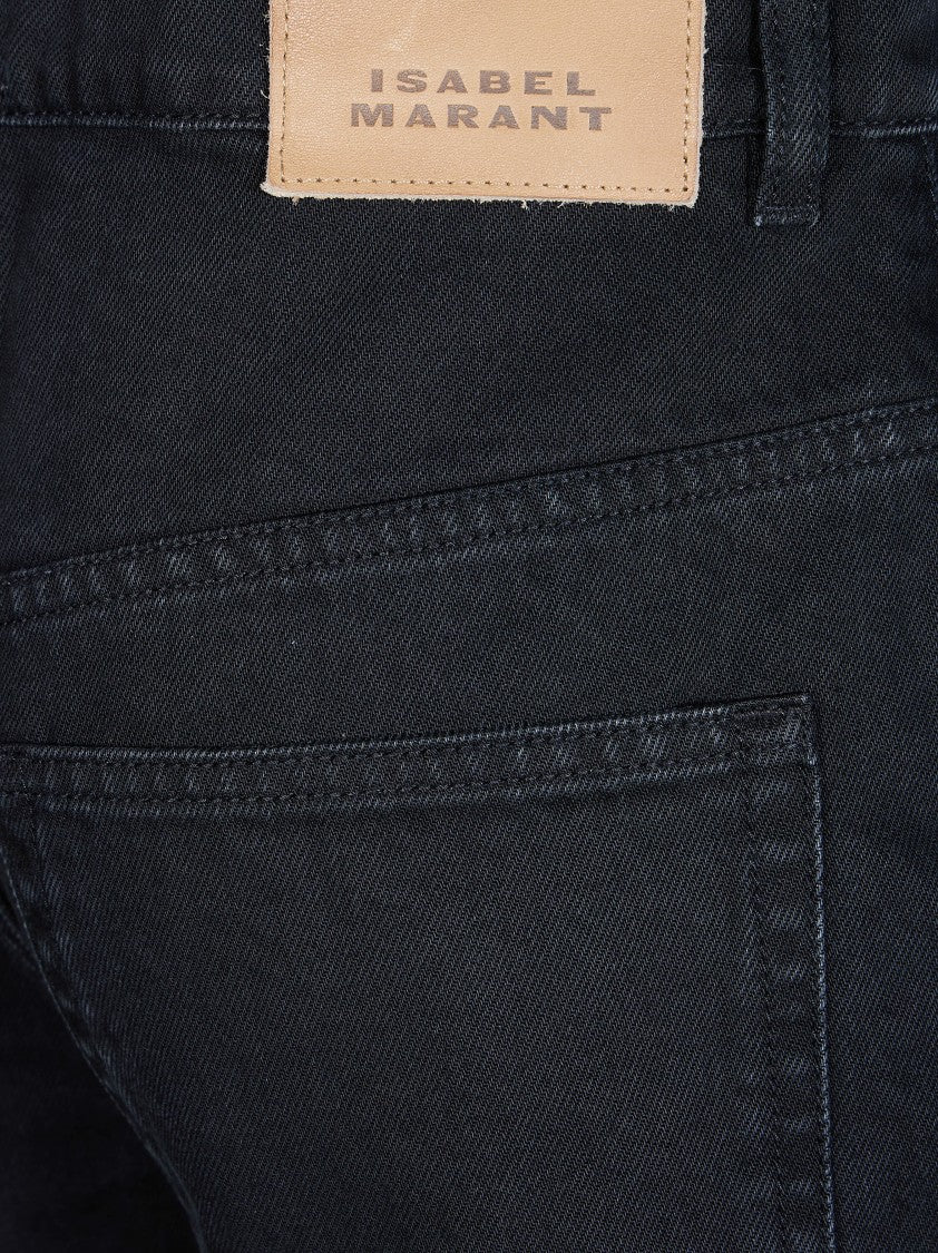Isabel Marant Dromie-Gz High-Waist Wide-Leg Pants