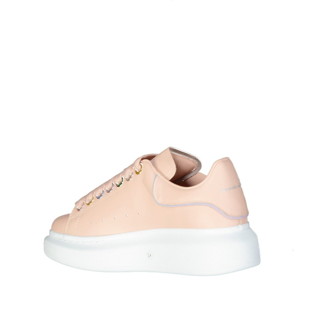Alexander Mcqueen Chunky White Sole Sneakers With Perforated Detailing