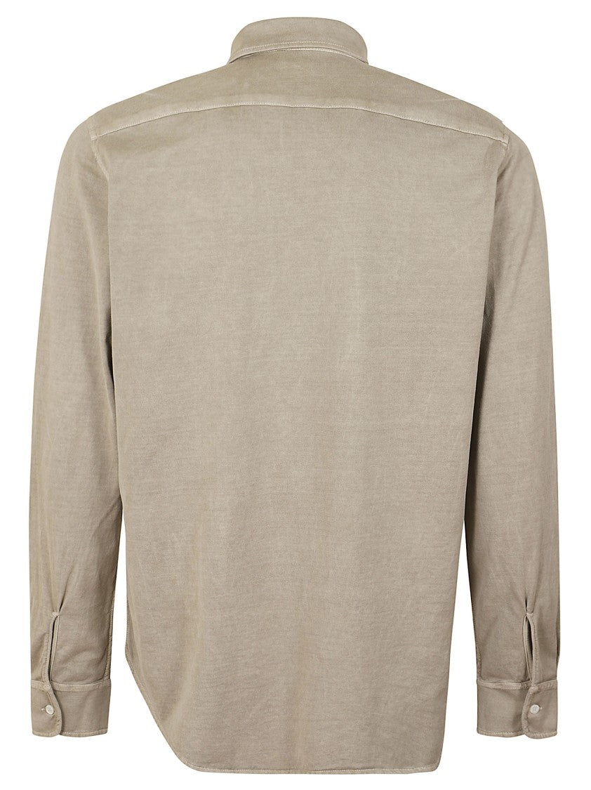 Aspesi Long-Sleeved Cotton Shirt With Classic Collar