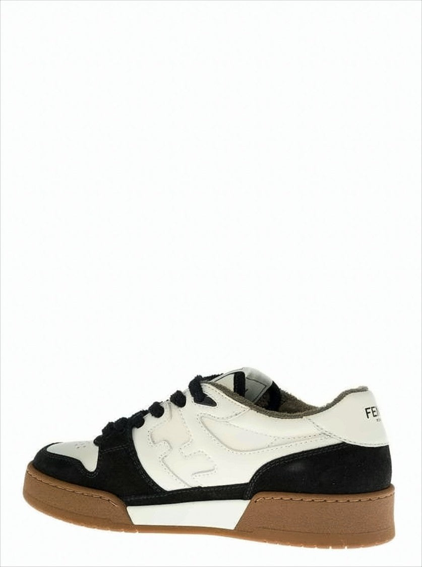 Fendi Low-Top Sneakers With Distinctive Embossed Logo