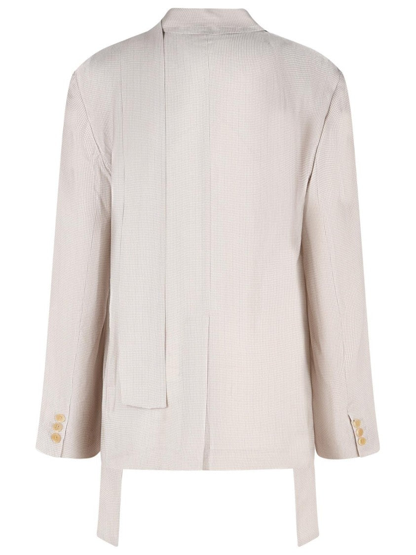 Acne Studios Blazer In Cupro Beige