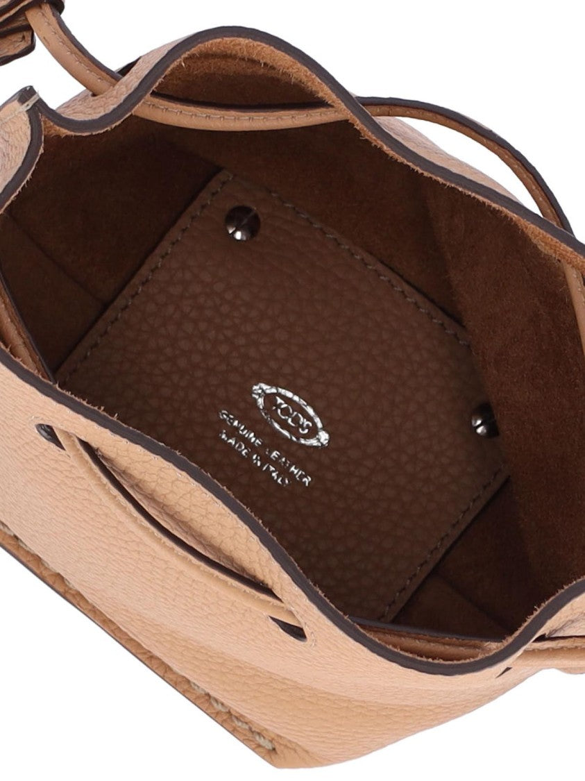 Tod's Micro Bucket Bag With Drawstring Closure