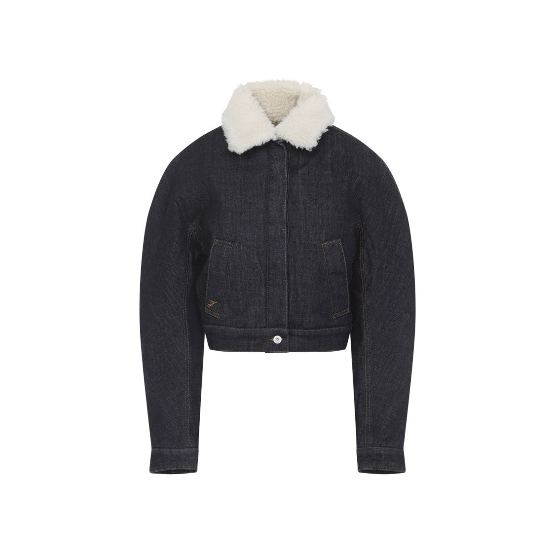 Jacquemus Ovalo De-Nimes Dark Blue Cotton Jacket