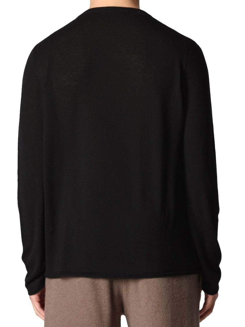 Roberto Collina Merino Wool-Cashmere Crewneck Sweater