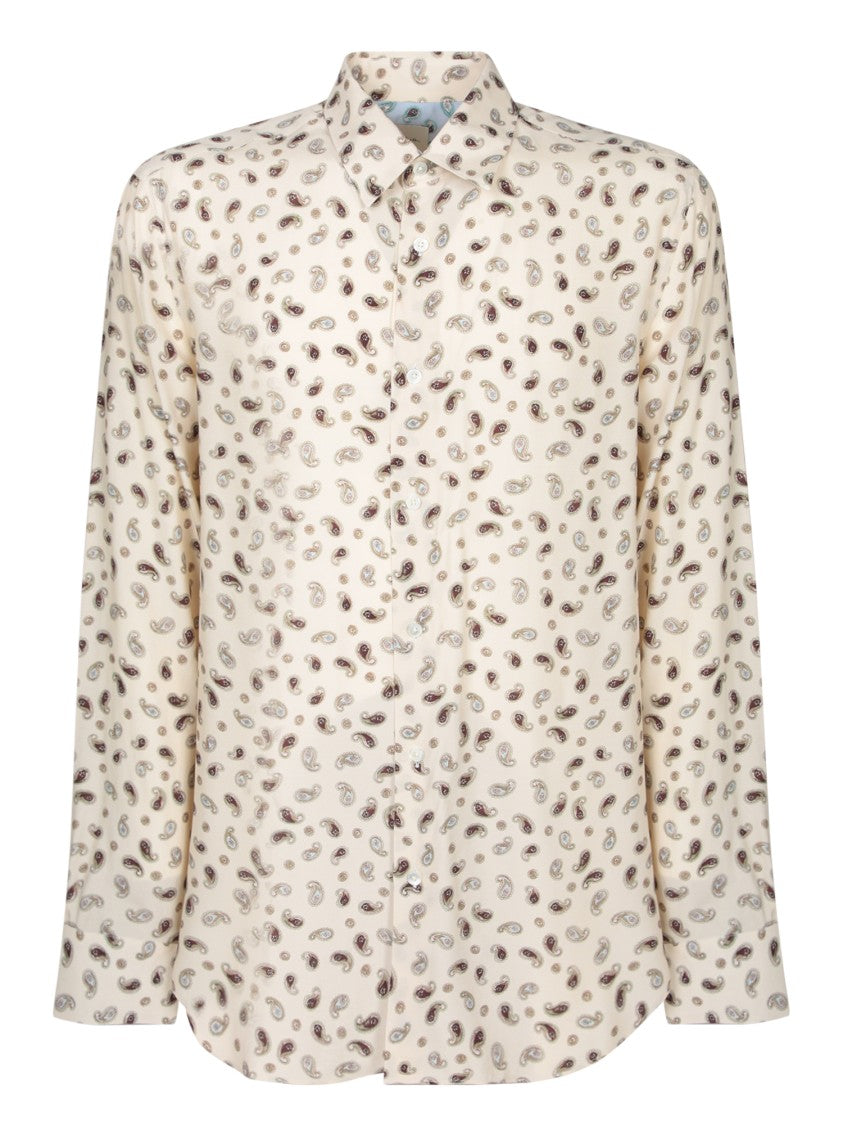 Paul Smith Paisley Patterned Shirt With Classic Collar