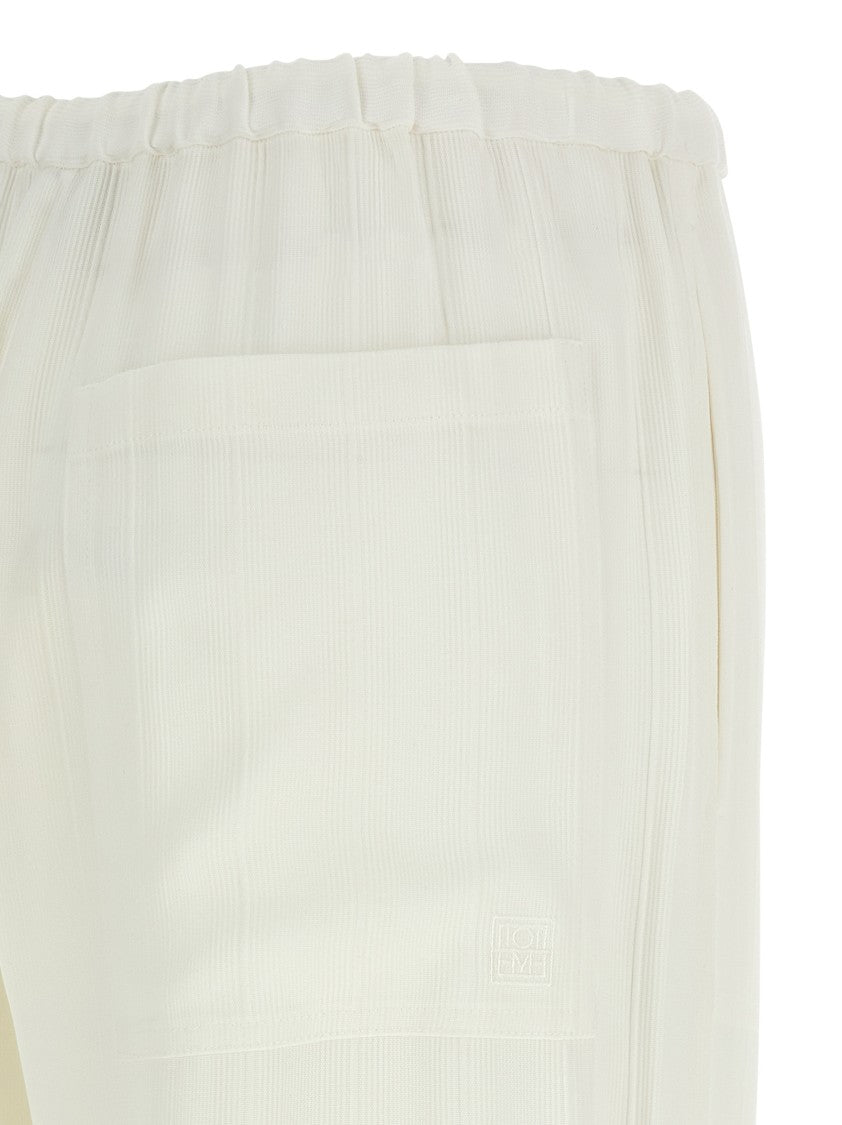 Totême Pants With Raised Stripes
