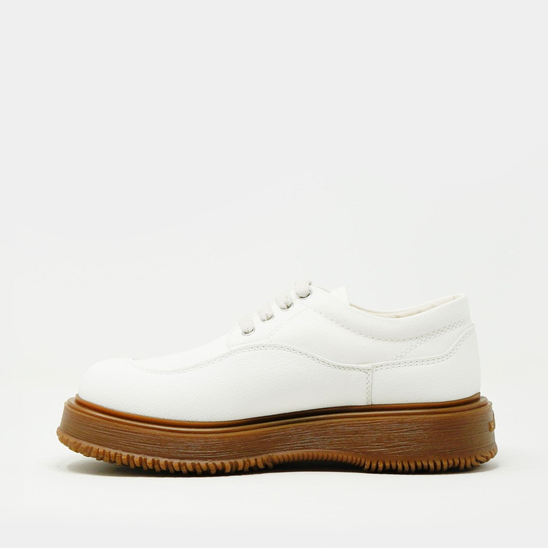 Hogan White Fabric And Faux Leather Untraditional Sneakers