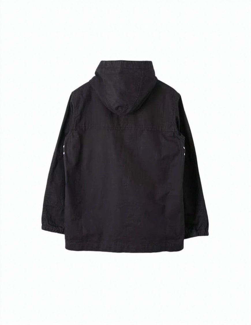 Margaret Howell Relaxed Fit Hooded Jacket With Concealed Placket