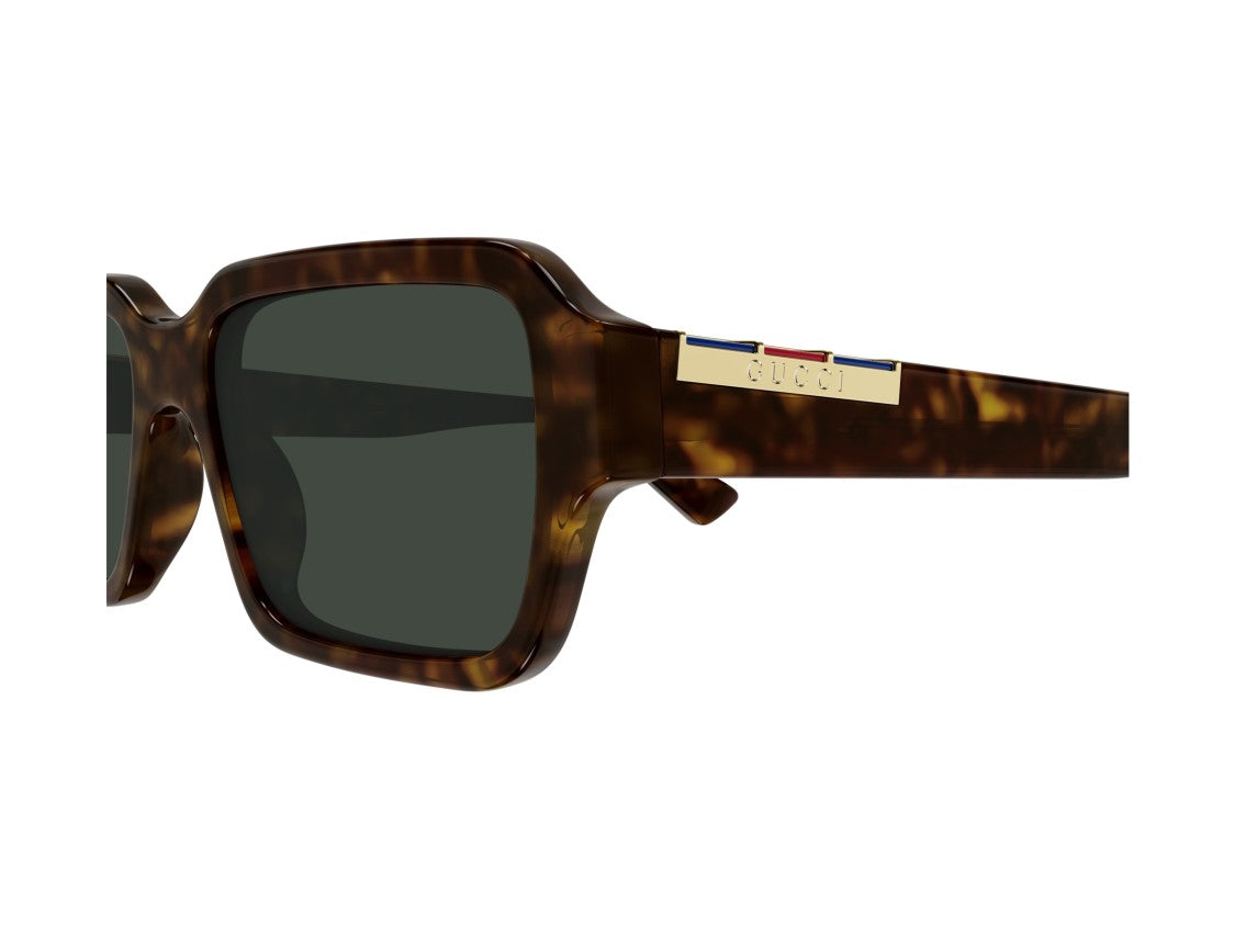 Gucci Gg1887s Enamel Tortoiseshell Oversized Square Sunglasses