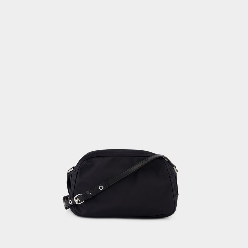 Ganni Bucky Camera Bag Crossbody - Nylon - Black