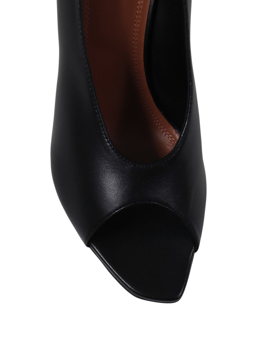 Amina Muaddi Julianne Peep Toe Pump 90