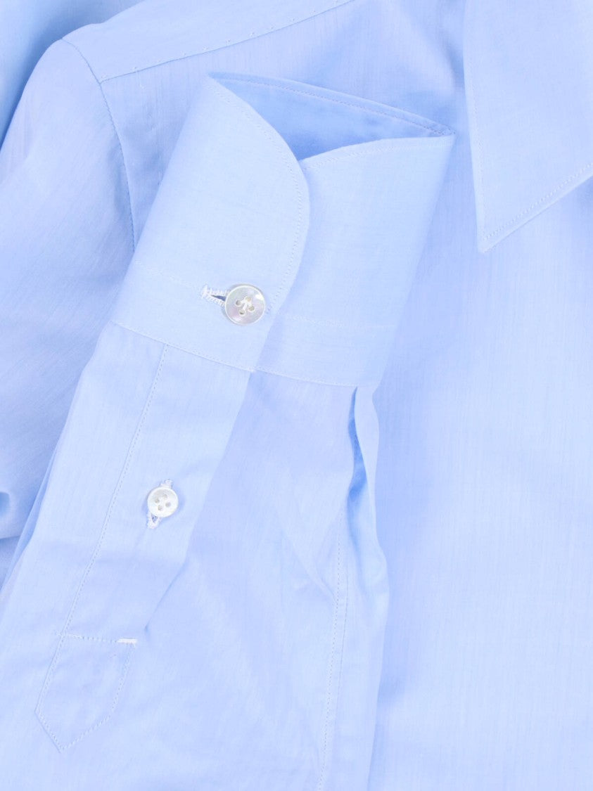 Finamore Classic Cotton Shirt – Light Blue
