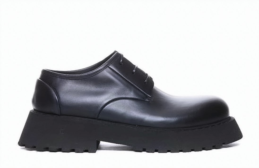 Marsèll Rounded Toe Lace-Up Shoes With Thick Rubber Sole