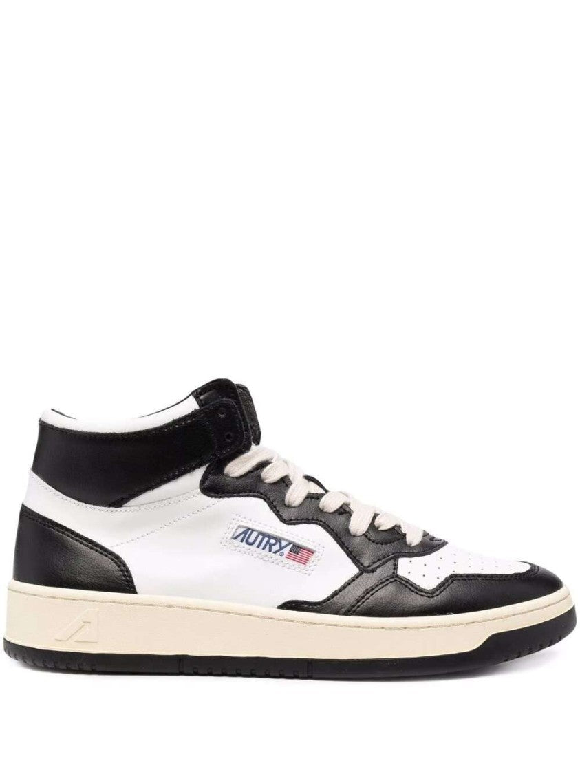 Autry Medalist Colour-Block High-Top Sneakers