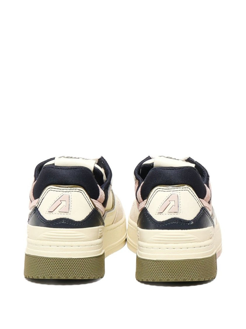 Autry Low Profile Multicolour Sneakers With Suede Inserts