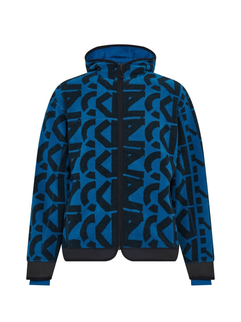 Kenzo Allover Monogram Zipped Hoodie