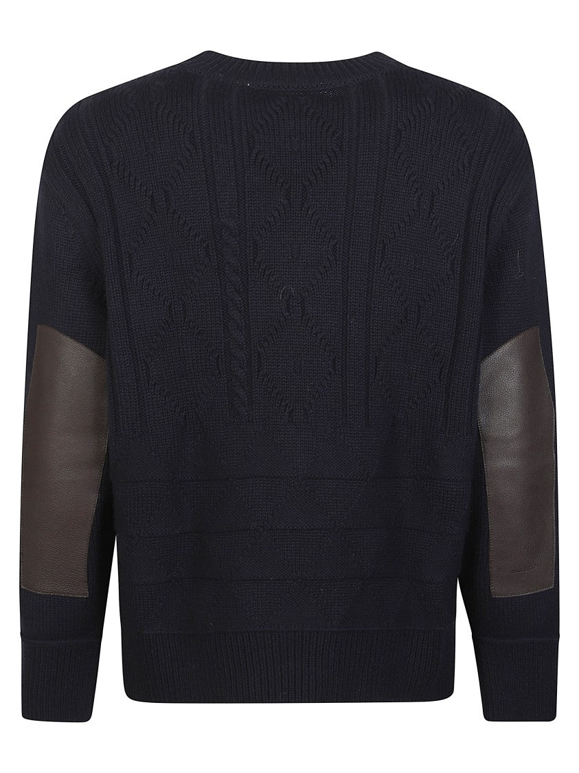 Namacheko Osterly Leather Elbow Patch Sweater