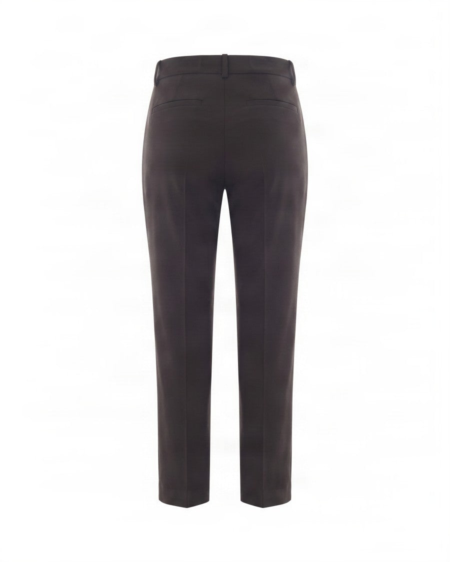 P.A.R.O.S.H. Tailored Slim-Fit Pants With Button Closure And Pockets