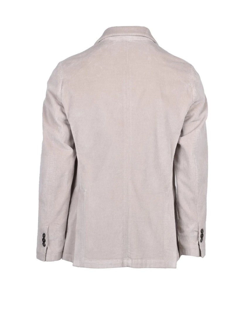Fbte From Beginning To End Beige Cotton Lyocell Elastane Men's Jacket