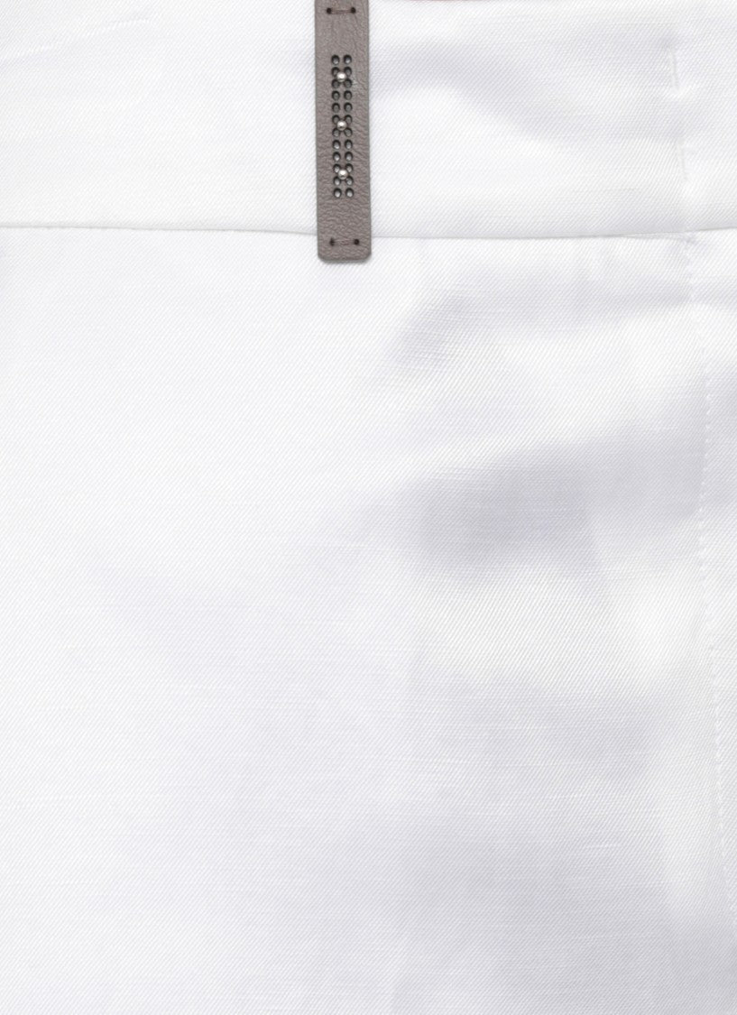 Peserico Linen Straight-Leg Pants