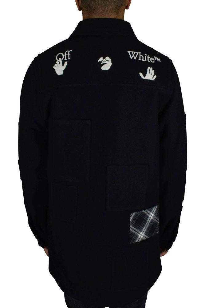 Off-White Contemporary Wool Blend Coat