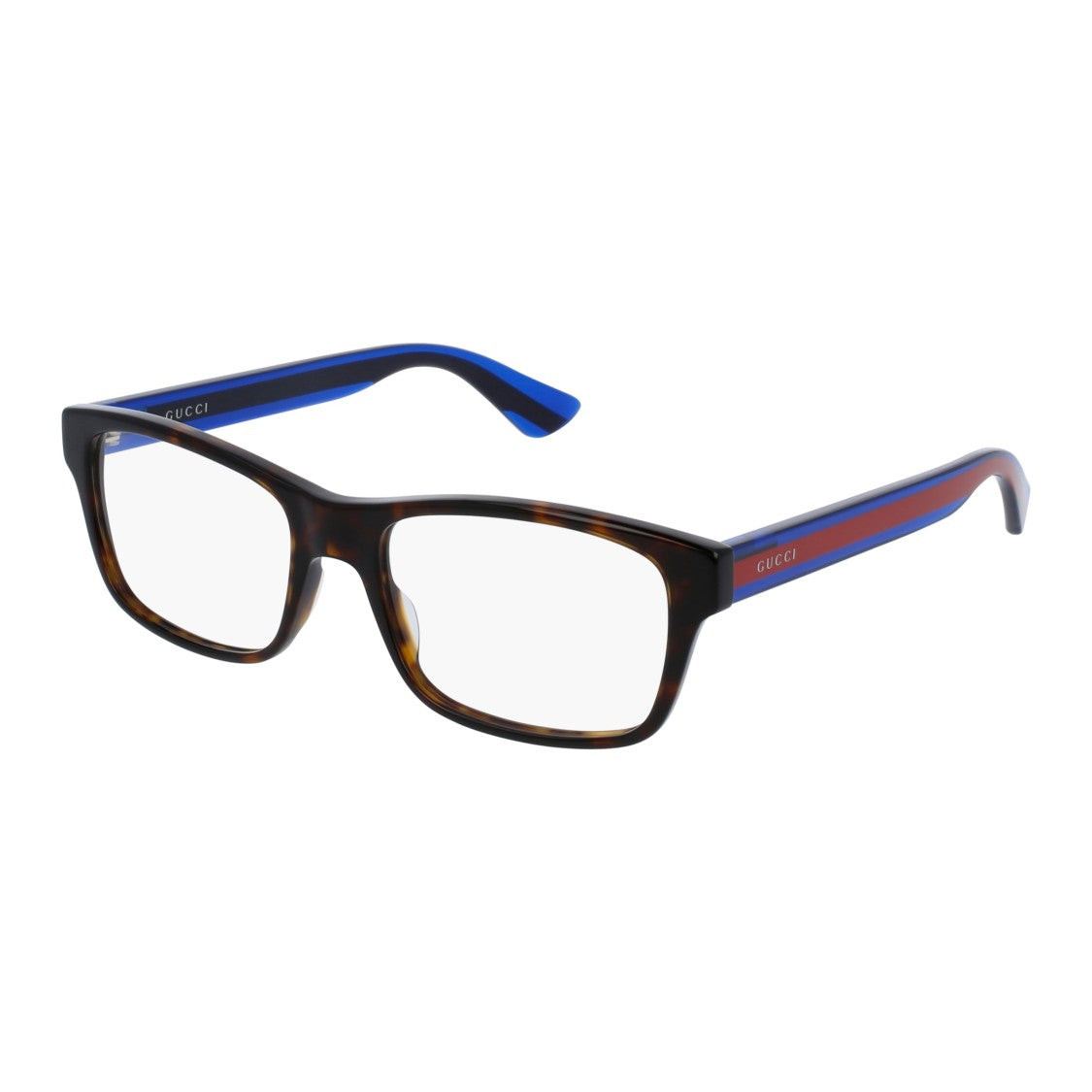 Gucci Gg0006on Rectangular Tortoiseshell Eyeglasses