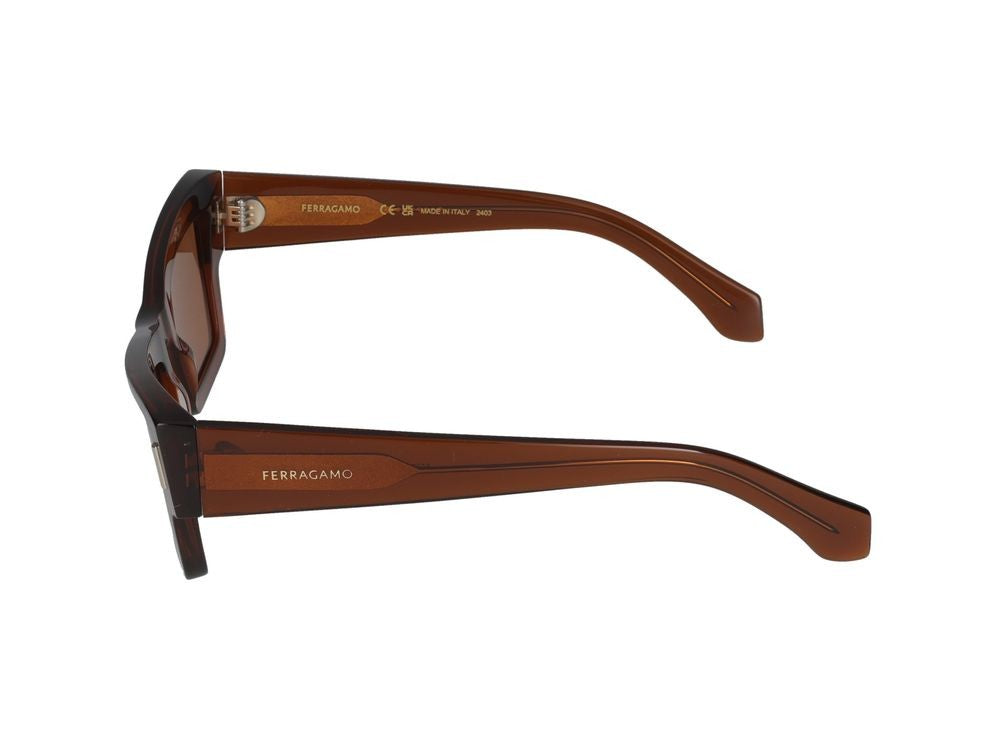 Salvatore Ferragamo Sunglasses Salvatore Ferragamo Sf2006s 232 Transparent Brown 53/23/140