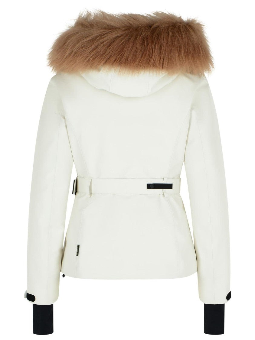 Moncler Grenoble Laplance Gore-Tex Ski Down Jacket With Shearling Hem