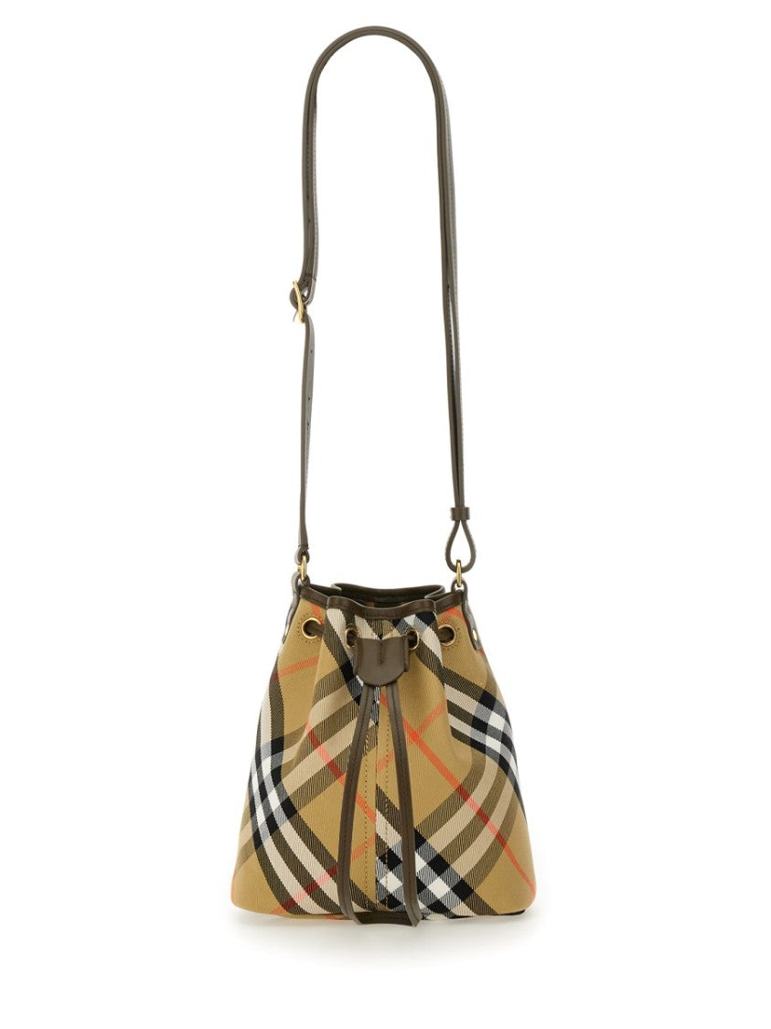 Burberry Mini "Check" Bucket Bag