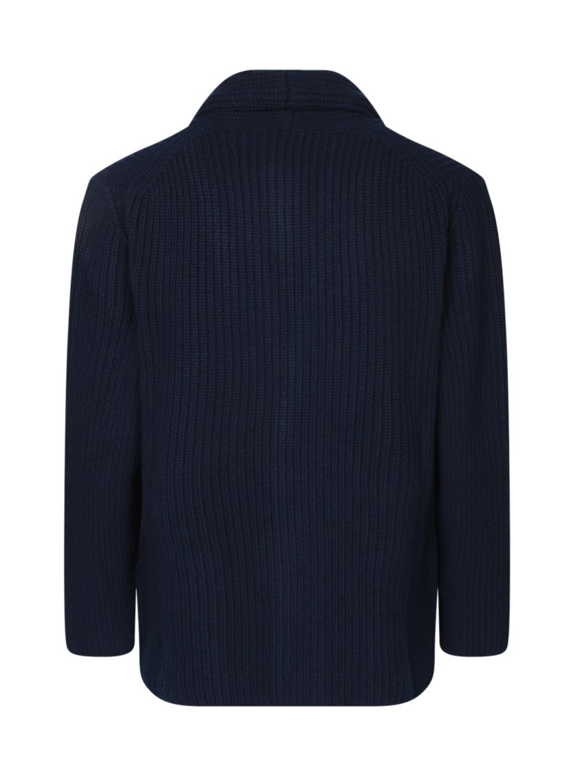 Boglioli V-Neck Wool Cardigan