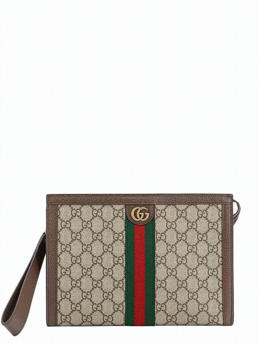 Gucci Gucci Gg Supreme Canvas Ophidia Pouch
