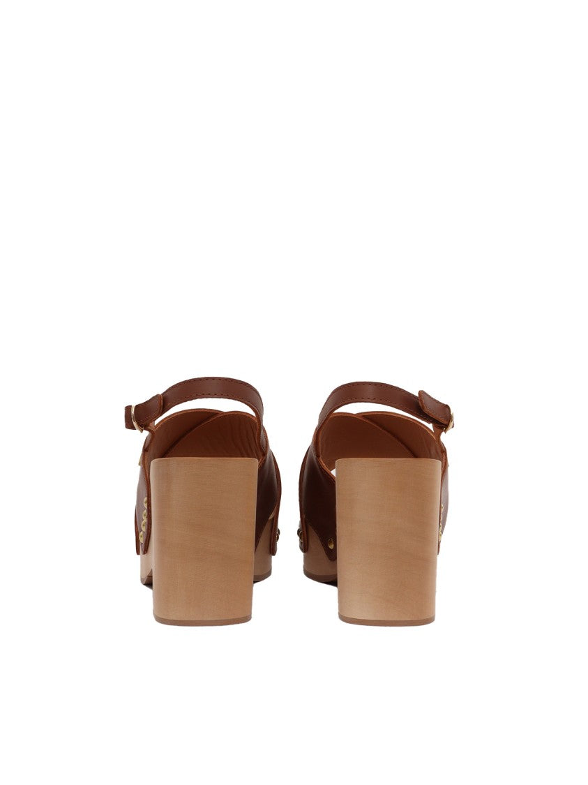 Via Roma 15 Wooden Platform Sandal