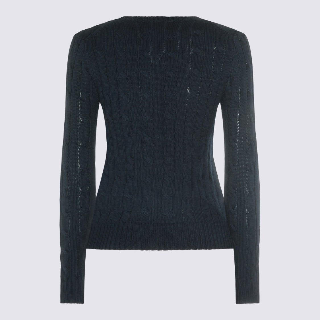 Polo Ralph Lauren Cable Knit Sweater With Fitted Silhouette And Embroidered Logo
