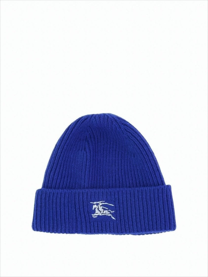 Burberry Cashmere Beanie Hat With Ribbed Texture