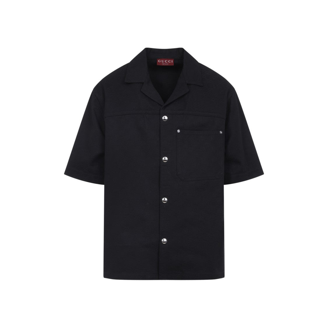 Gucci Classic Short-Sleeve Cotton Shirt