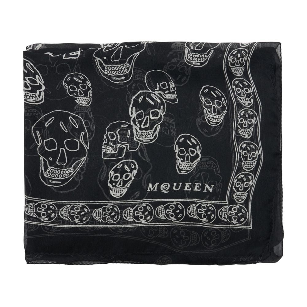 Alexander Mcqueen Ca Skull Scarf - Alexander Mcqueen - Silk - Black